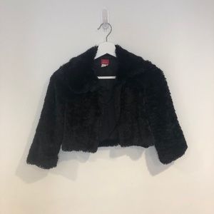 PLUM Girls Black Bolero Cropped Jacket